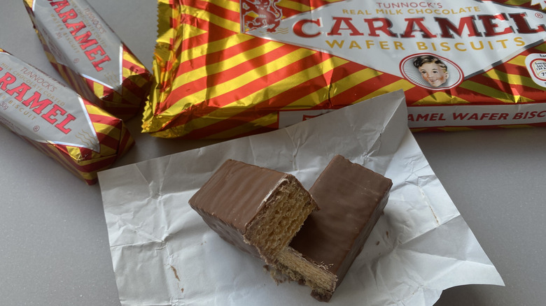 Tunnocks caramel wafer biscuits