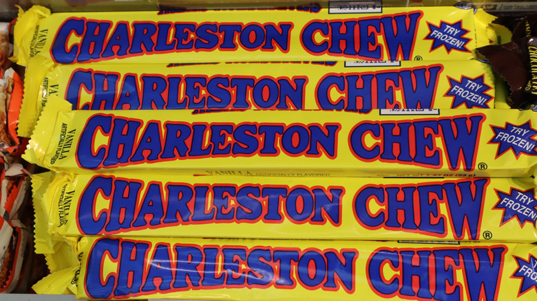 Pile of Charleston Chews candy