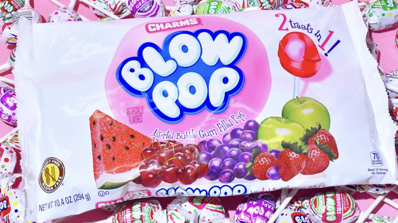 Colorful pile of Charms pops