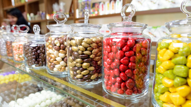 Vintage candy store interior