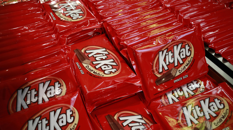 Kit Kat bars at grocery store