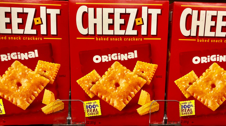Boxes of Cheez-It crackers