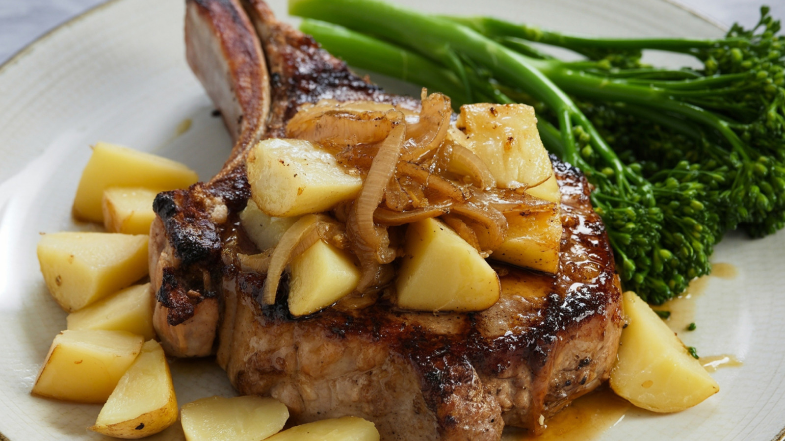 Pork And Apples Is An Iconic Combo — And This BBQ Sauce Provides Double-Duty Flavor