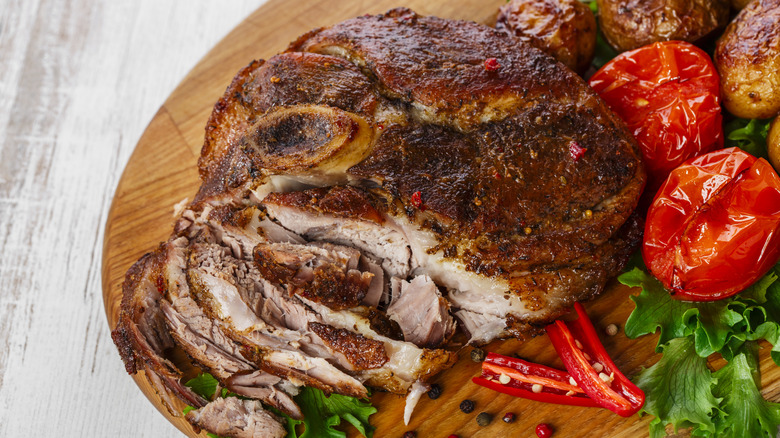 roasted pork shoulder