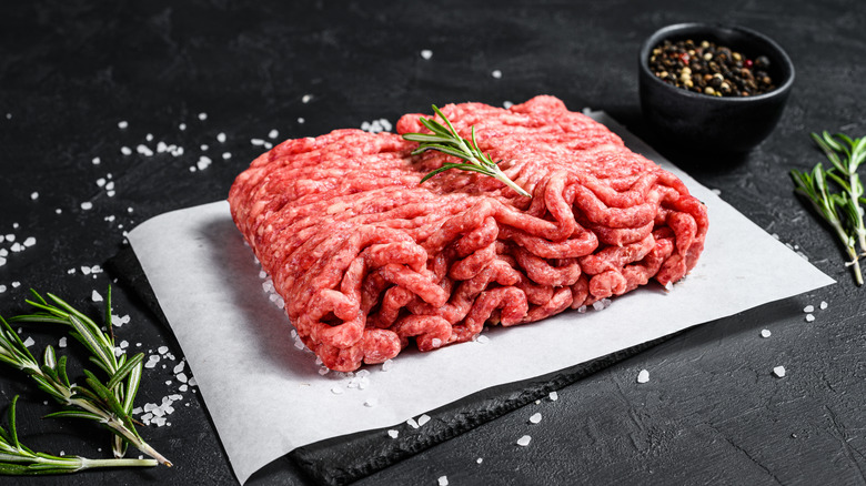 raw ground beef