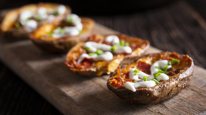 Homemade potato skins