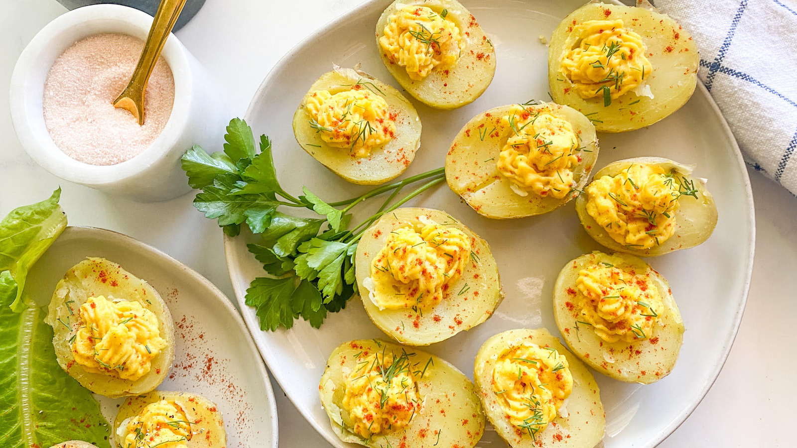 Potatoes Are The Unlikely Secret To Vegan Deviled Eggs