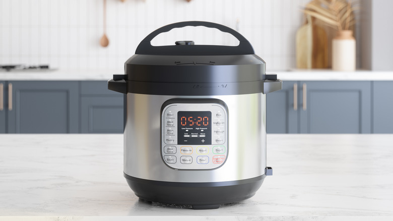 instant pot on kitchen counter