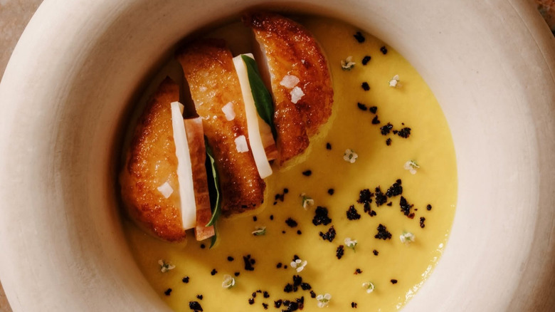 Scallop course at The Catbird Seat