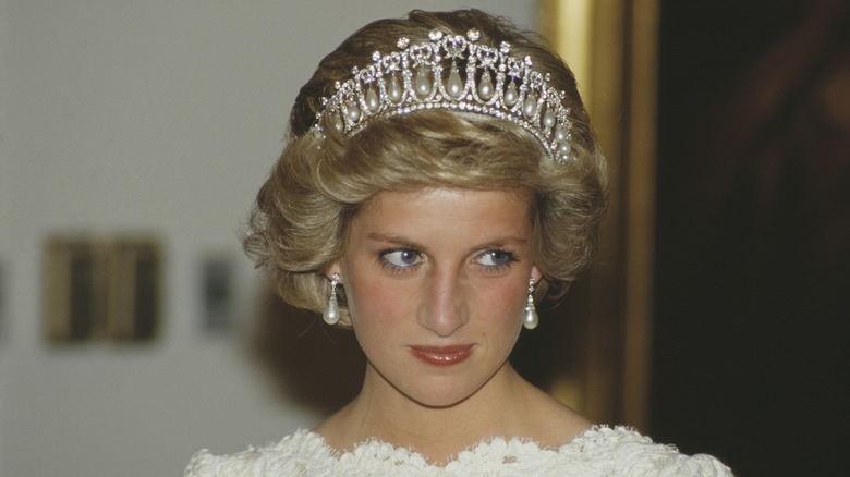 Princess Diana in a tiara