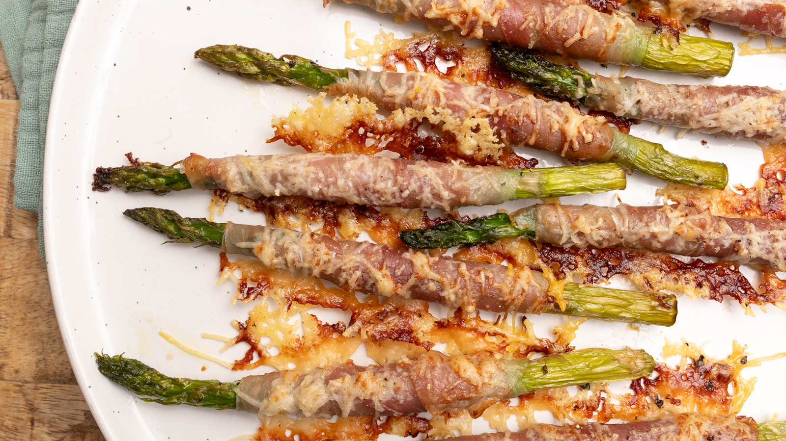 Prosciutto-Wrapped Asparagus With Parmesan Recipe - Tasting Table
