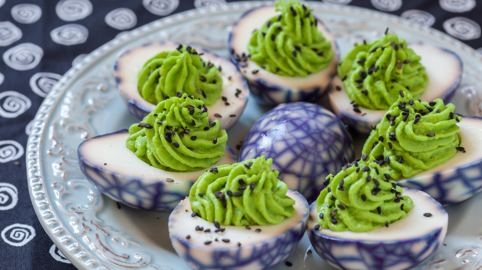 Make Spooky Spiderweb Deviled Eggs With One Simple Technique