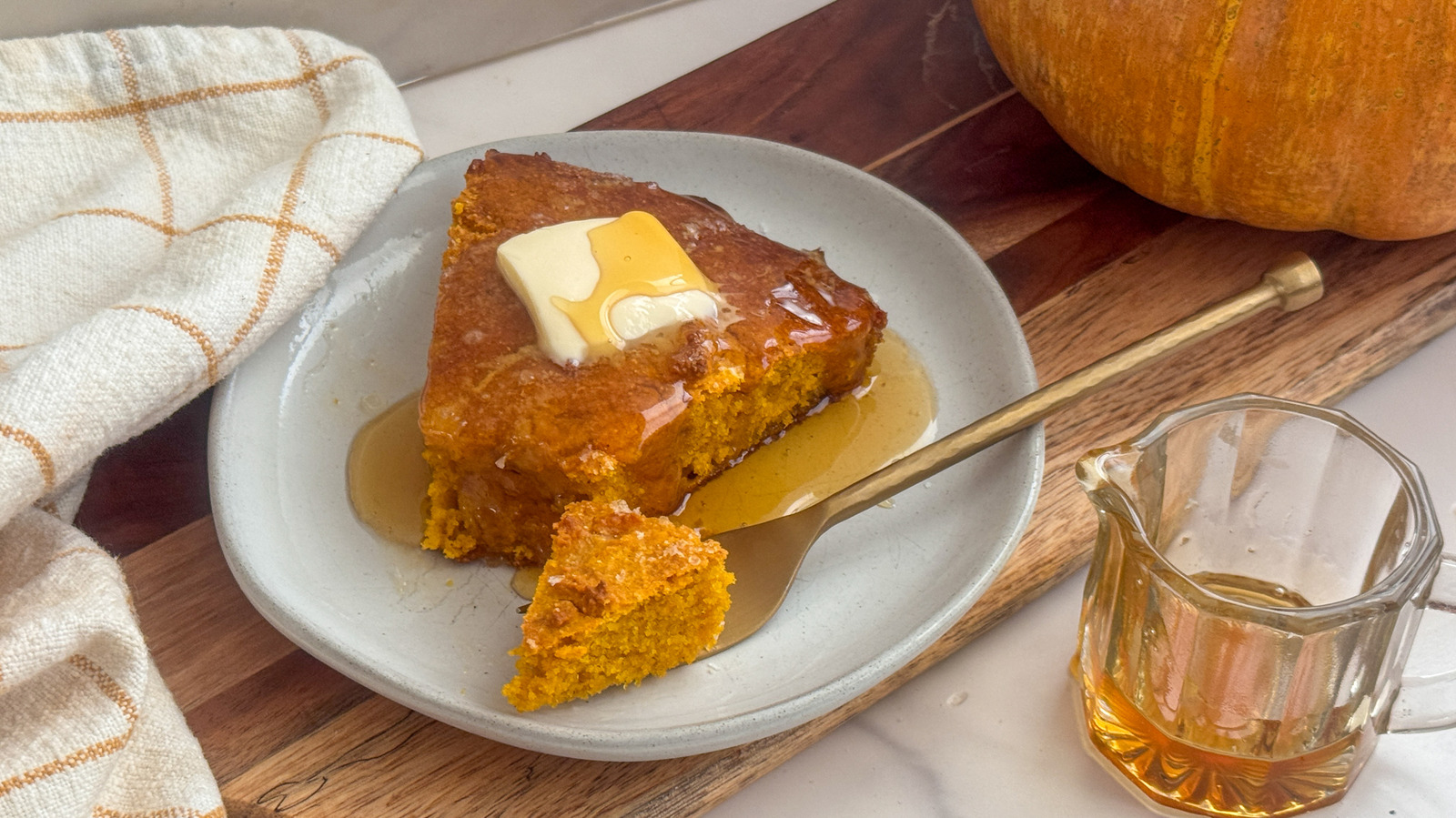 Pumpkin Brown Butter Cornbread Recipe