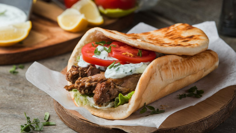 Greek gyro wrap