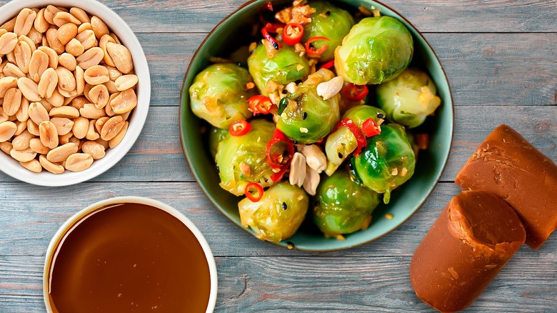 Thai Brussels sprouts ingredients 