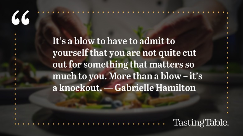 Graphic of Gabrielle Hamilton quote