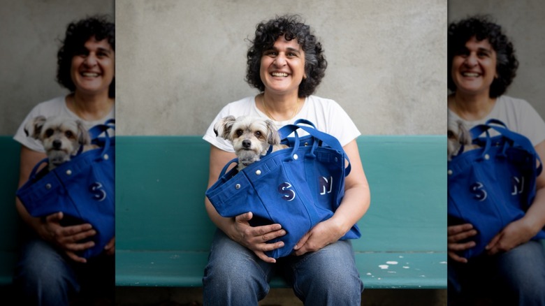 Samin Nosrat and her dog Fava