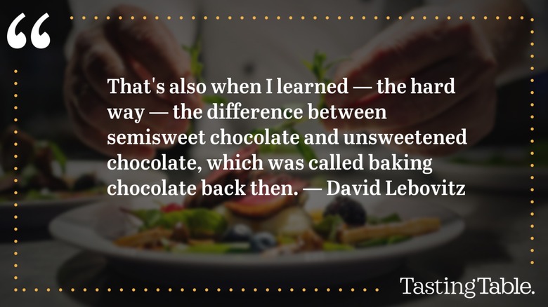 David Lebovitz's quote written on a dark background