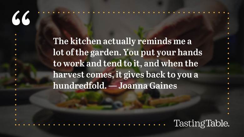 Dimmed graphic featuring a quote from Joanna Gaines