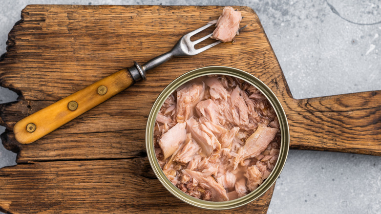 canned tuna packed in olive oil