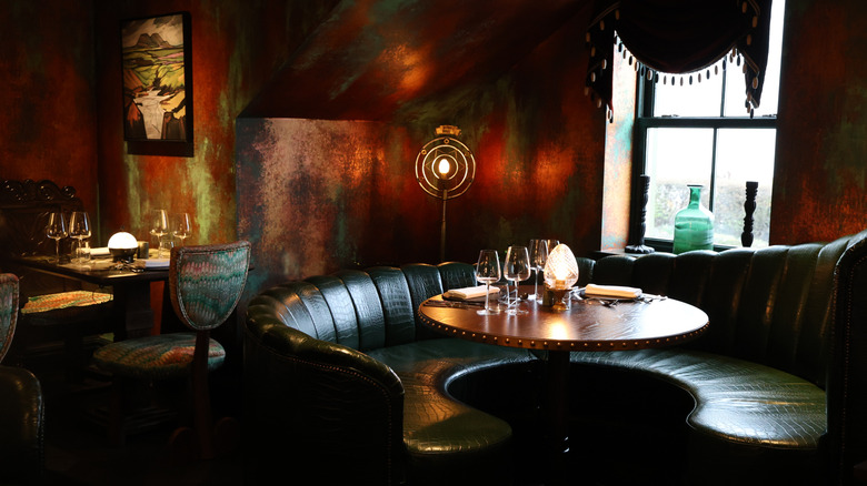 Tables in the Ardbeg House Signature Restaurant