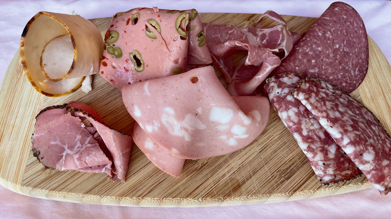 Board of deli meats