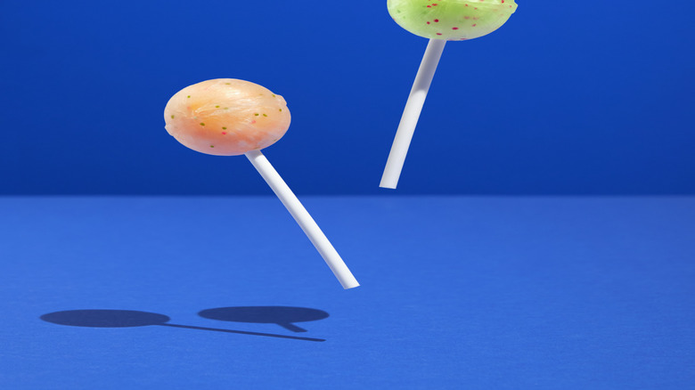 unwrapped lollipops