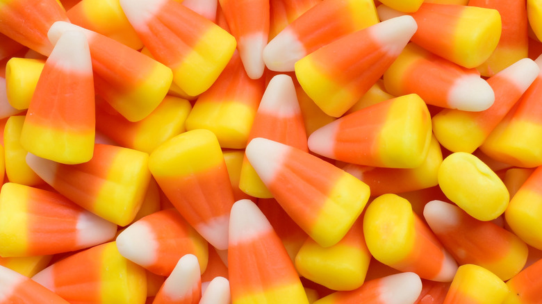 close up of candy corn