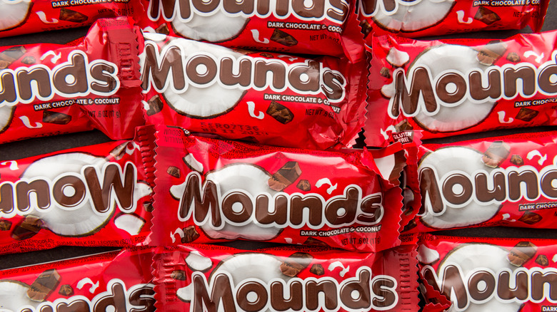 many mini Mounds bars