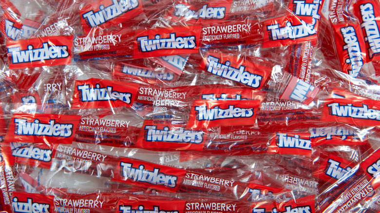 pile of mini Twizzlers