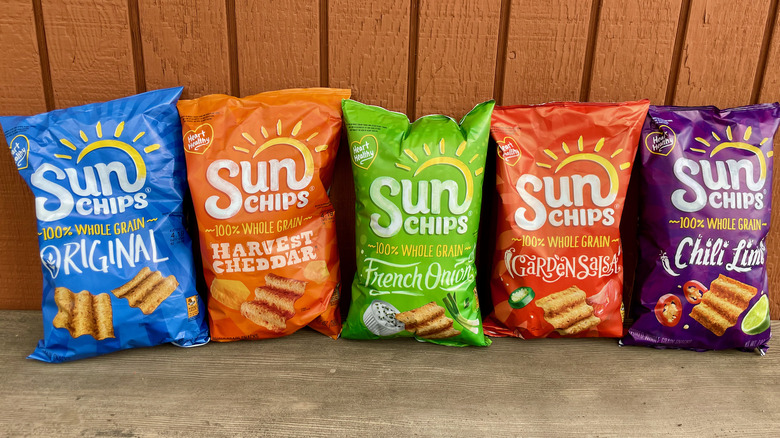 Five flavors of Sun Chips