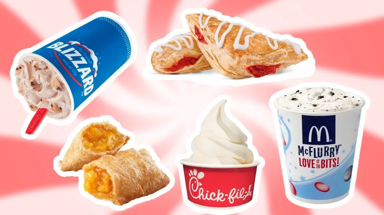 Collage of fast food desserts