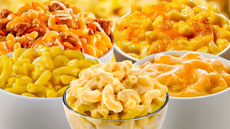 Various mac and cheese dishes