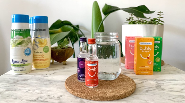 SodaStream flavors with water