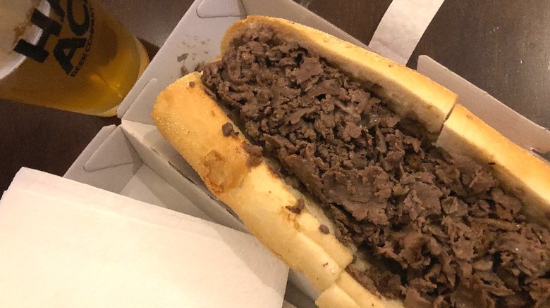 A cheesesteak from Cleavers in Center City Philadephia