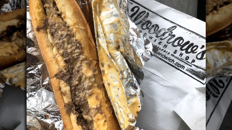 A cheesesteak from Woodrow's Sandwich Shop on South Street in Philadelphia