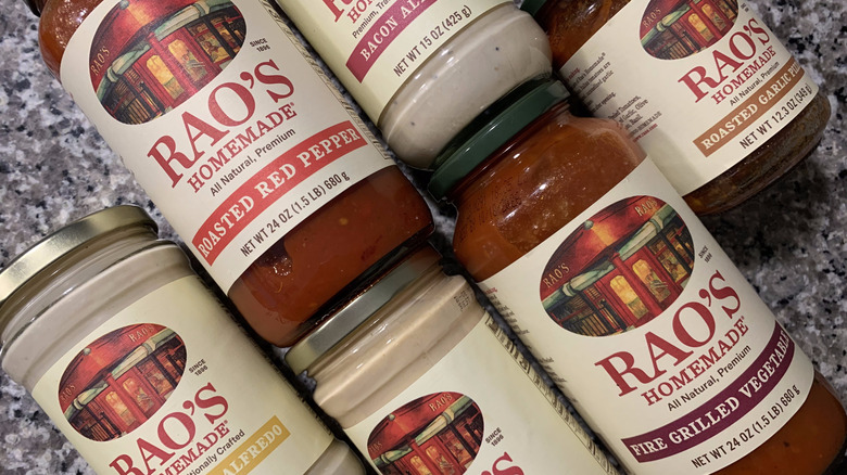 Rao's Homemade sauce jars 