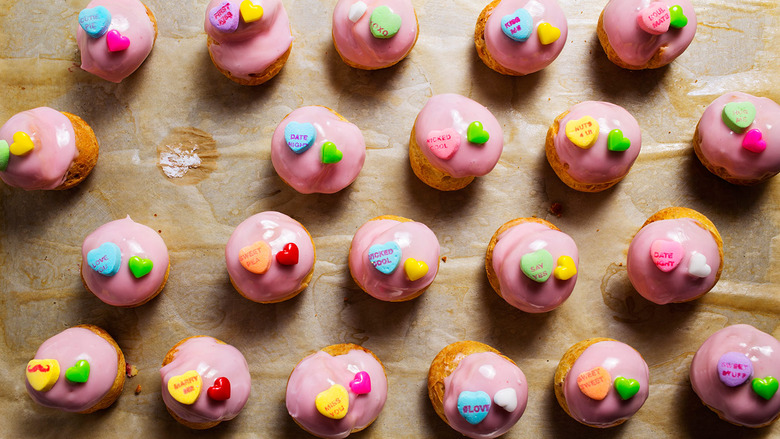 Raspberry Cream Puffs