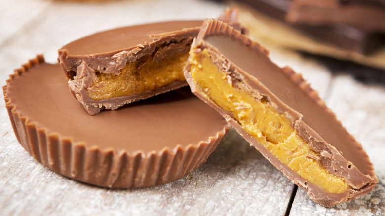 Homemade peanut butter cups.