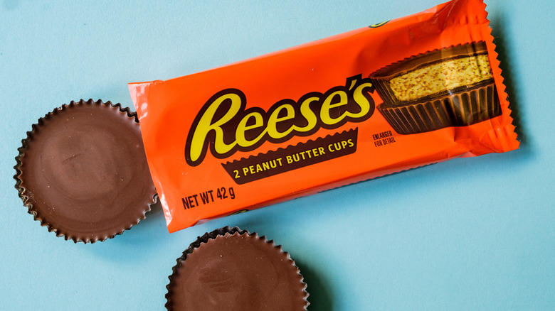 stack of Reese's peanut butter cups