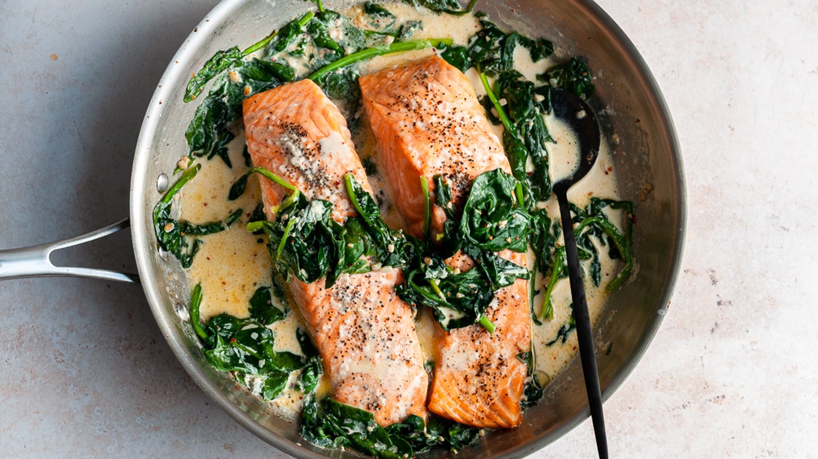 For A RestaurantWorthy Baked Salmon Recipe, Add Creamy Florentine Sauce
