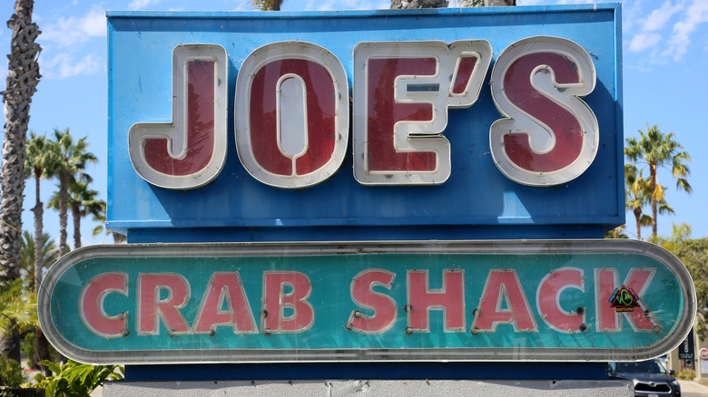 Joe's Crab Shack sign outside