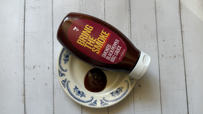 Bring The Smoke: Smoked Black Pepper BBQ bottle