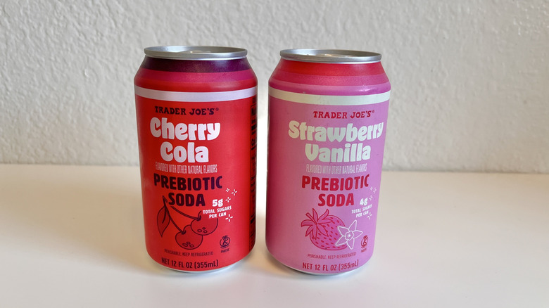 Two Trader Joe's prebiotic sodas