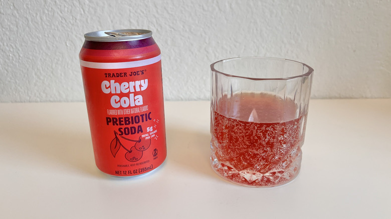 Trader Joe's Cherry Cola prebiotic soda