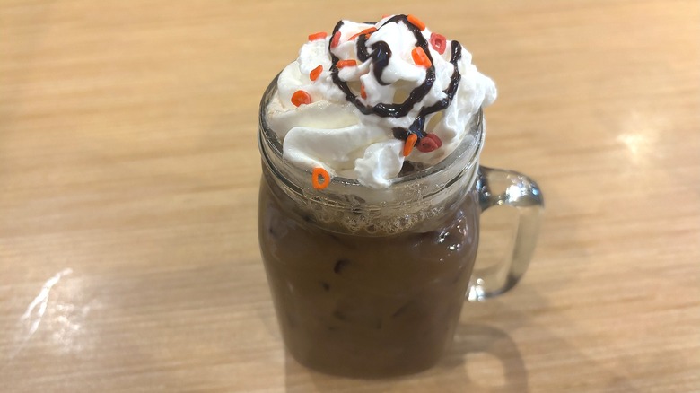 Buffalo Wild Wings Boozy Dunkin' Cold Brew on table