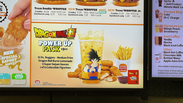 Burger King menu