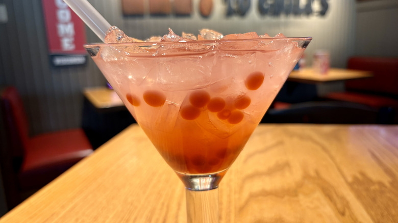 Close-up of Chili's Popping Boba Marg