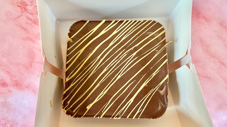 Crumbl Dubai Chocolate Brownie in box