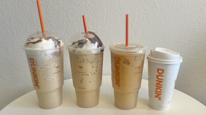 Four versions of Candy Bar drinks